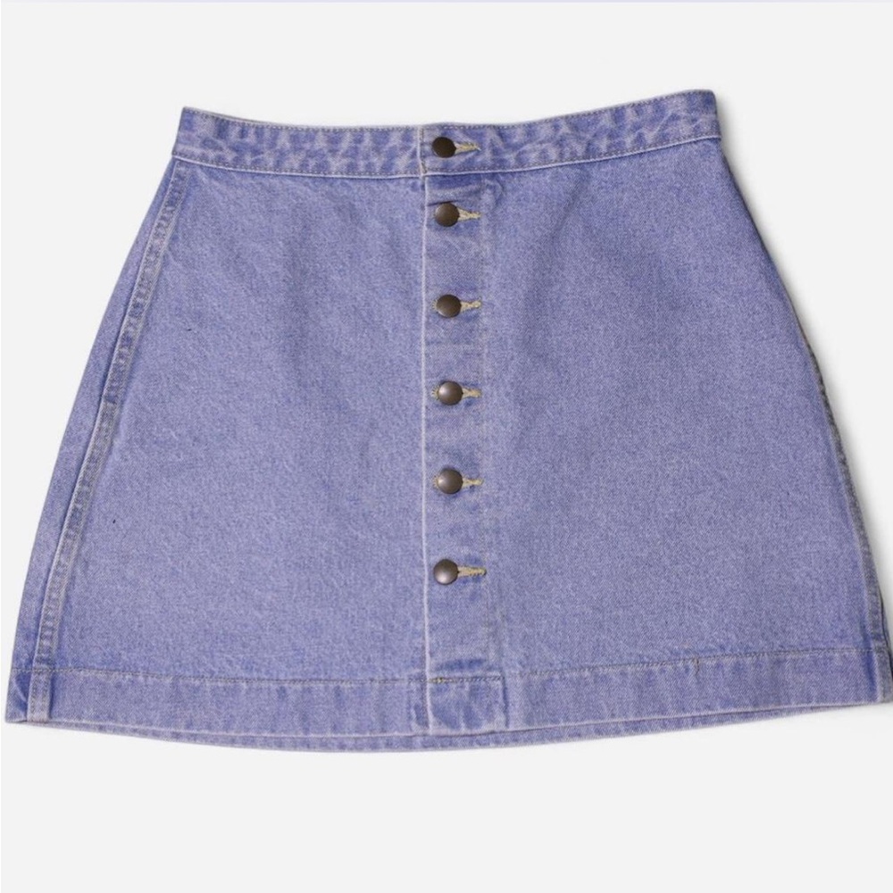 American Apparel Blue Denim Mini Skirt